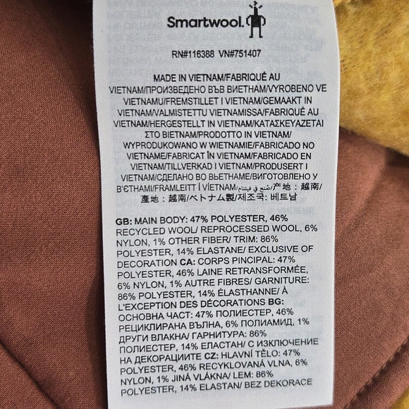 Smartwool Hudson Trail Womens Fleece Pullover Size Large - Picture 15 of 16